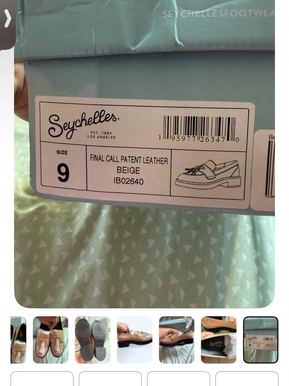Seychelles Beige Patent Penny Loafers